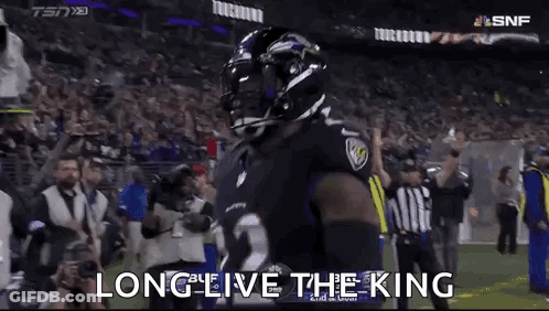 Football Player Standing Long Live The King GIF