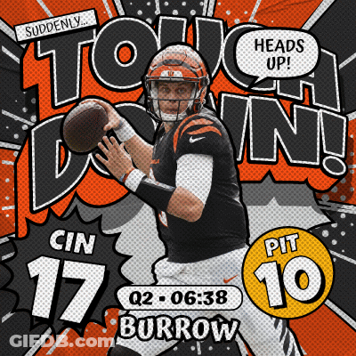Football Player Throws Ball Suddenly Touch Down GIF