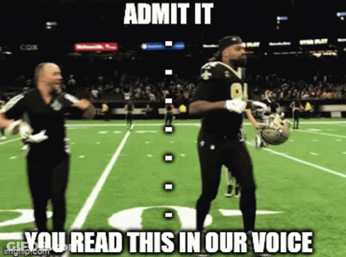 Football Player Walking With Admit It Caption GIF