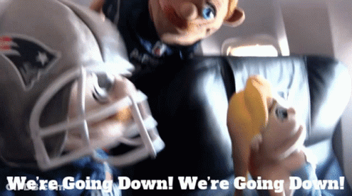 Football Player We Are Going Down Poster GIF