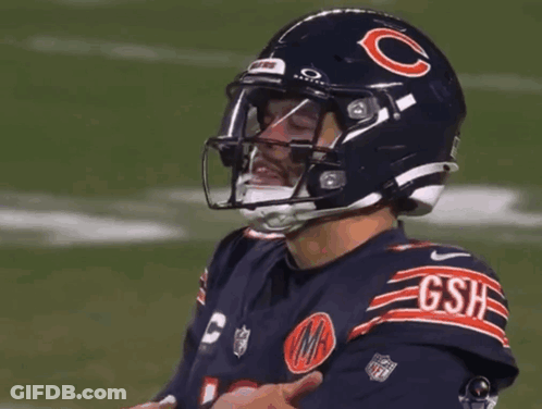 Football Player Wearing GSH Helmet GIF