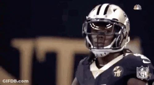 Football Player Wearing Helmet And Sunglasses GIF
