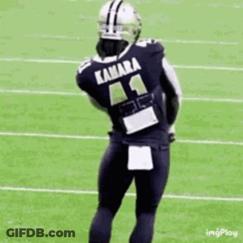 Football Player Wearing Helmet And Sunglasses GIF