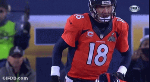 Football Player Wearing Jersey Number 18 GIF