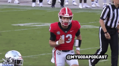 Football Player Wearing Jersey With Number 13 GIF
