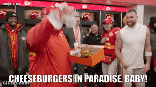 Football Player Wearing Kansas City Chiefs Helmet GIF