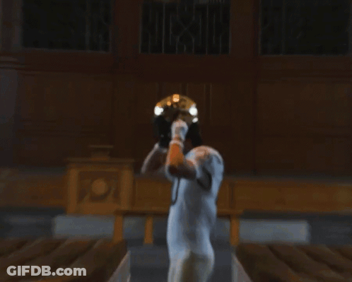 Football Player Wearing Nike Helmet GIF