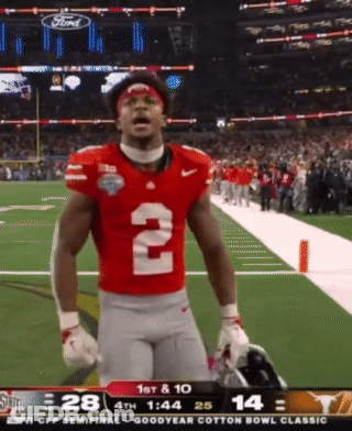 Football Player Wearing Number 2 Jersey GIF