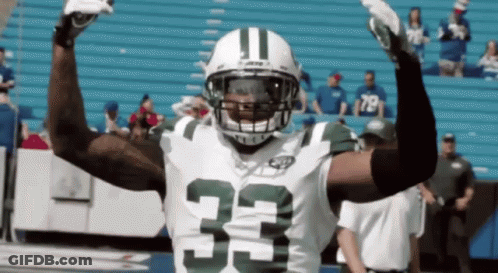 Football Player Wearing Number 33 Jersey GIF