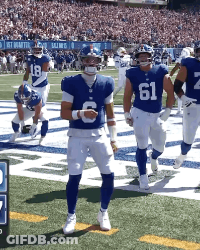 Football Player Wearing Number 6 Jersey GIF