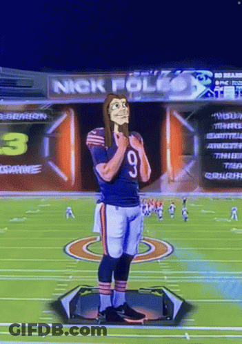 Football Player Wearing Number 9 Jersey GIF