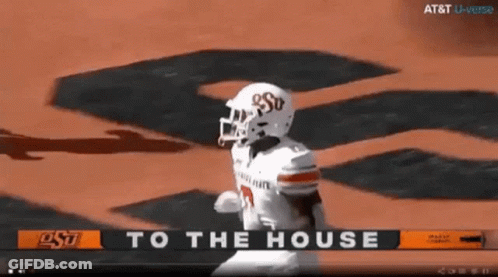 Football Player Wearing OSU Helmet GIF