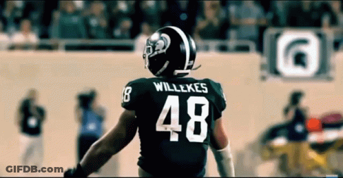 Football Player Willekes Jersey GIF