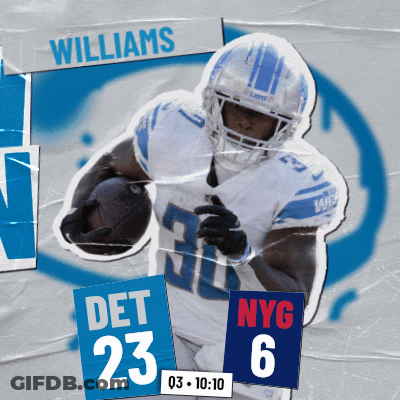 Football Player Williams Runs With Ball GIF