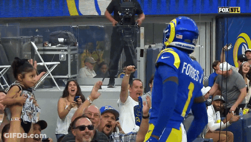 Football Player With Forces On Uniform GIF