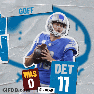 Football Player With Goff Jersey GIF