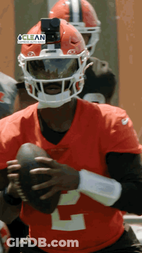 Football Player With GoPro On Helmet GIF