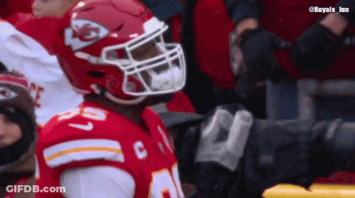 Football Player With Helmet Letter L GIF