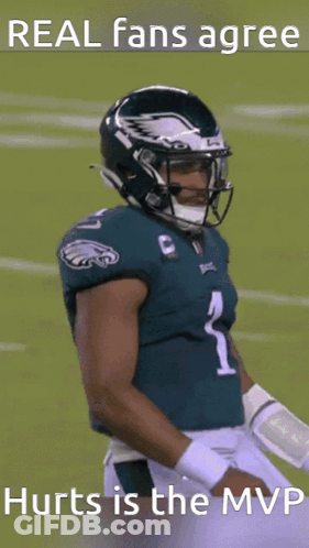 Football Player With Helmet Number 1 GIF