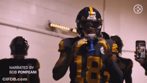 Football Player With Helmet Number 120 GIF