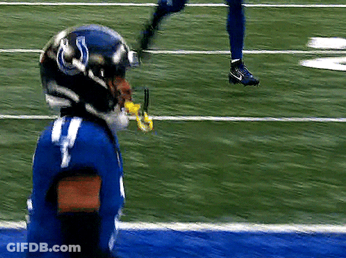 Football Player With Helmet Number 4 GIF