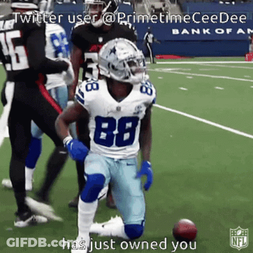 Football Player With Helmet Number 88 GIF