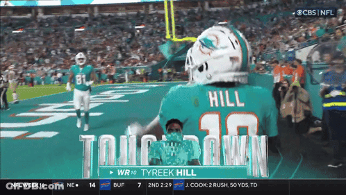 Football Player With Hill On Jersey GIF
