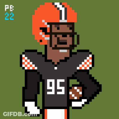 Football Player With Jersey Number 95 GIF