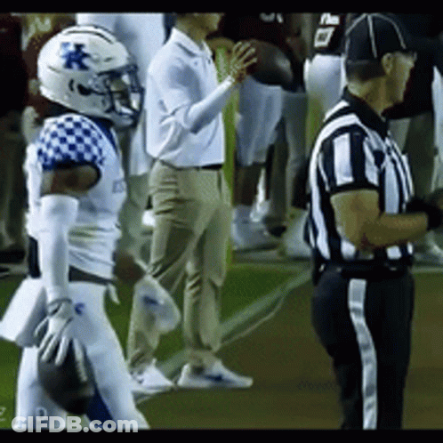 Football Player With K Helmet GIF