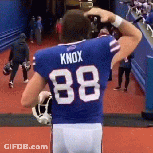 Football Player With Knox 88 Jersey GIF
