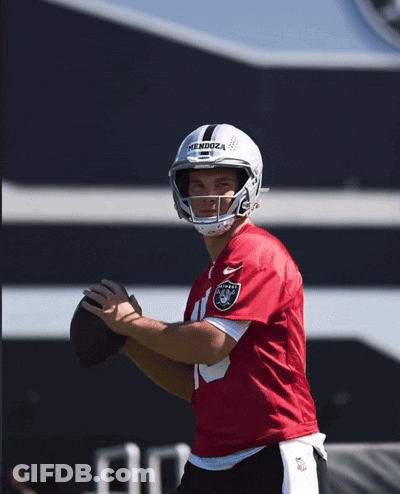 Football Player With Mendoza Helmet GIF
