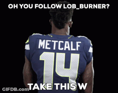 Football Player With Metcalf 14 Jersey GIF