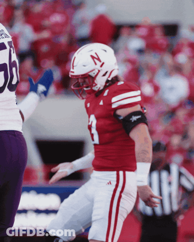 Football Player With N Helmet GIF