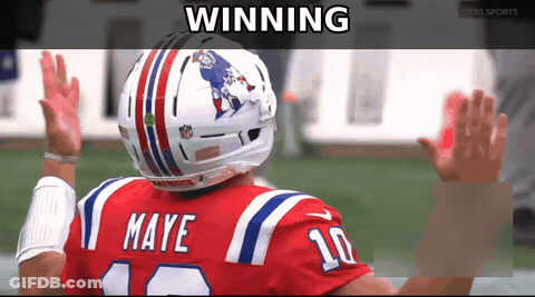 Football Player With Name Maye On Shirt GIF