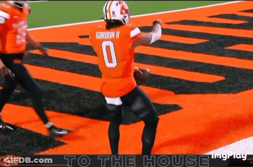 Football Player With Number 0 Jersey GIF