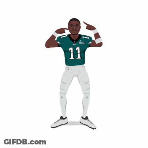 Football Player With Number 1 GIF