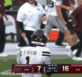 Football Player With Number 1 On Jersey GIF