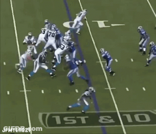 Football Player With Number 1 On Shirt GIF
