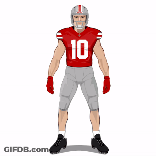 Football Player With Number 10 Shirt GIF