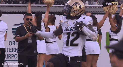 Football Player With Number 12 GIF