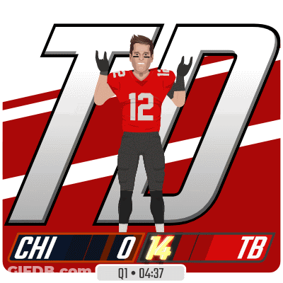 Football Player With Number 12 Jersey GIF