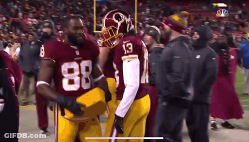 Football Player With Number 13 On Helmet GIF