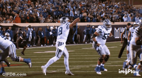 Football Player With Number 18 Jersey GIF