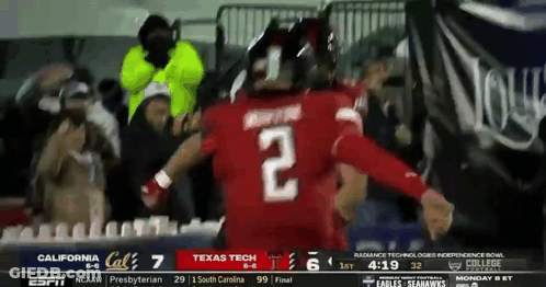 Football Player With Number 2 Jersey GIF