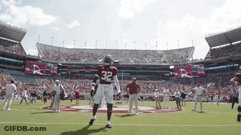 Football Player With Number 32 On Jersey GIF
