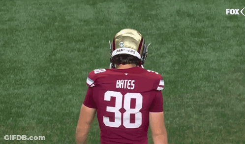 Football Player With Number 38 GIF