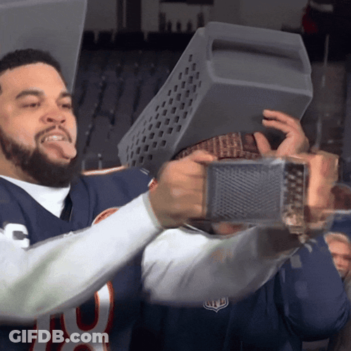 Football Player With Number 4 Jersey GIF