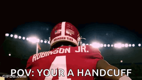 Football Player With Number 4 Jersey GIF