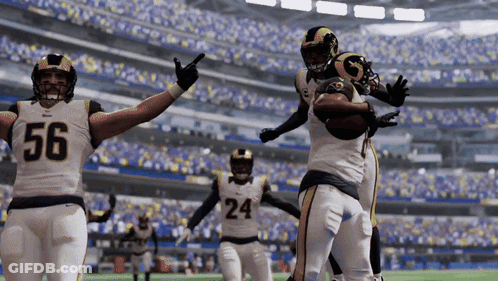 Football Player With Number 56 GIF