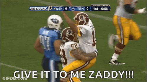 Football Player With Number 68 On Jersey GIF